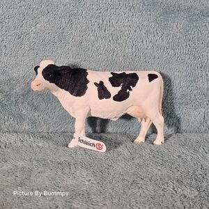 Schleich Black and White Cow Figurine